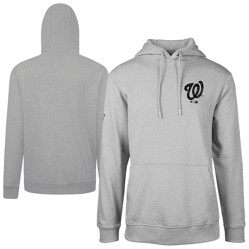 Sweat à capuche motif camouflage numérique Podium Washington Nationals gris Levelwear pour homme