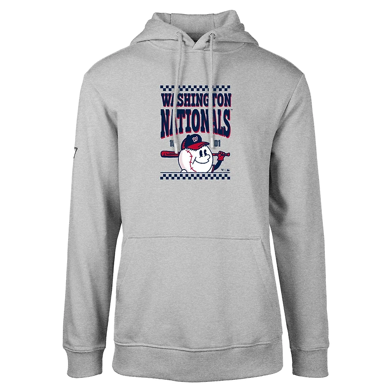 Sweat à capuche gris Washington Nationals Podium Inaugural pour homme Levelwear