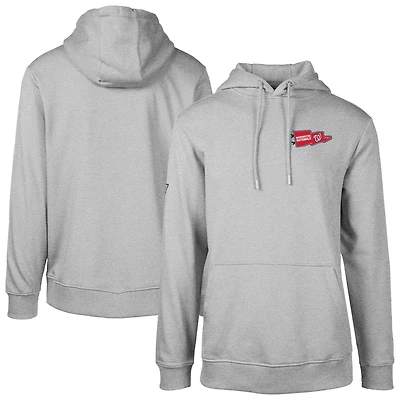 Men's Levelwear  Gray Washington Nationals Podium Rafters Pullover Hoodie