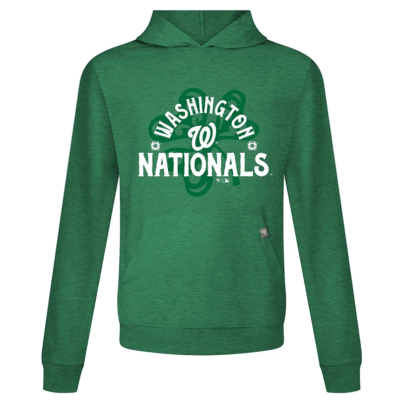 Sweat à capuche vert Washington Nationals St. Patrick's Day Relay Shamrock pour homme Levelwear