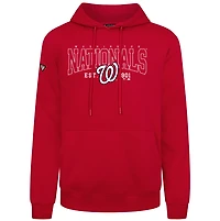Sweat à capuche rouge Levelwear pour homme des Washington Nationals Accolade Podium Textbook