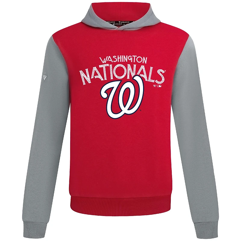 Men's Levelwear Red Washington Nationals Accolade Ultimate Mission Pullover Hoodie