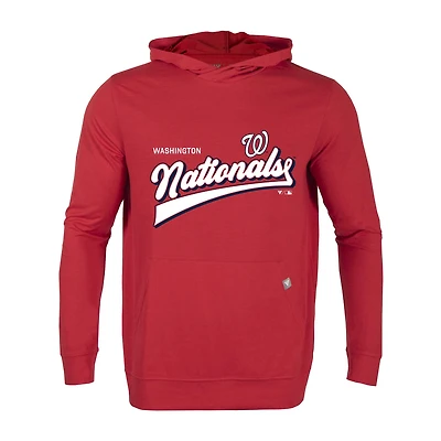 Sweat à capuche rouge Washington Nationals Relay Vintage Team 2.0 pour homme Levelwear