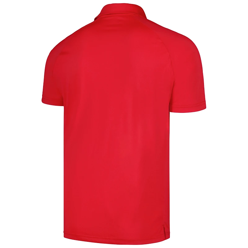 Polo à manches raglan Levelwear Nationals Sector Batter Up pour homme, rouge
