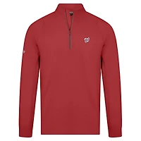 Pull à enfiler glissière quart de tour Theory Insignia 2.0 pour homme Levelwear, rouge, des Nationals Washington