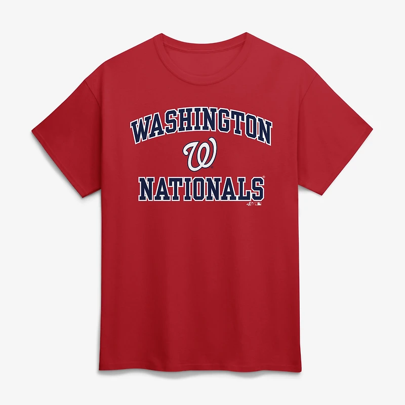 T-shirt homme rouge à logo athlétique Washington Nationals Heart and Soul
