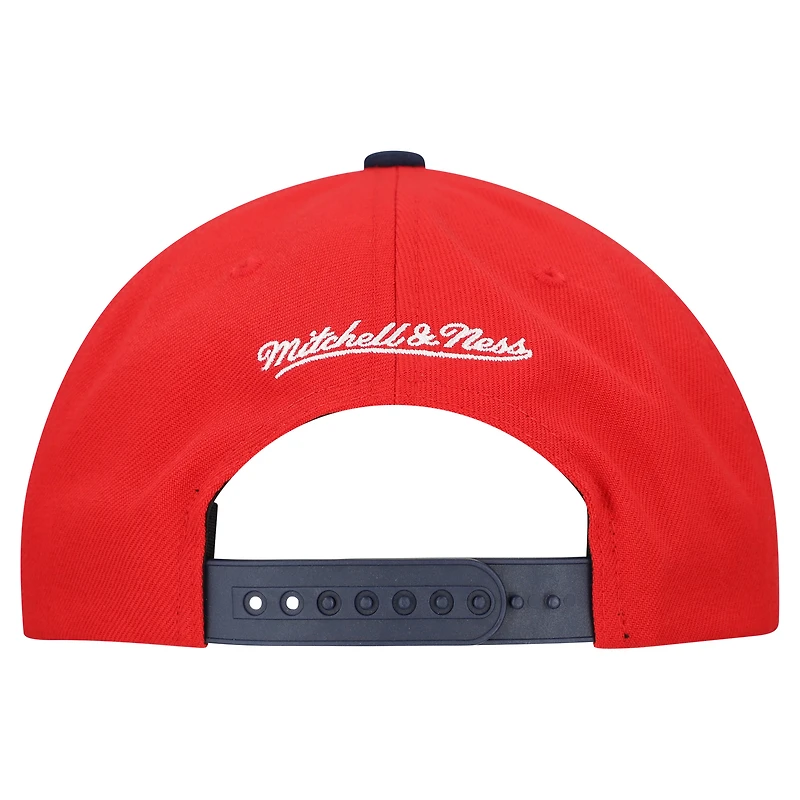 Men's Mitchell & Ness Red Washington Nationals Cooperstown Collection Basic Flip Snapback Hat