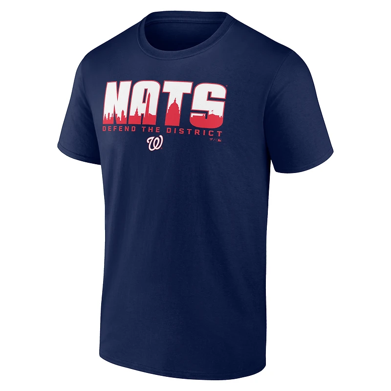 Men's  Navy Washington Nationals Defend the District T-Shirt