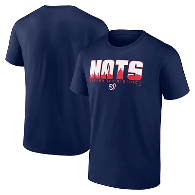 Men's  Navy Washington Nationals Defend the District T-Shirt