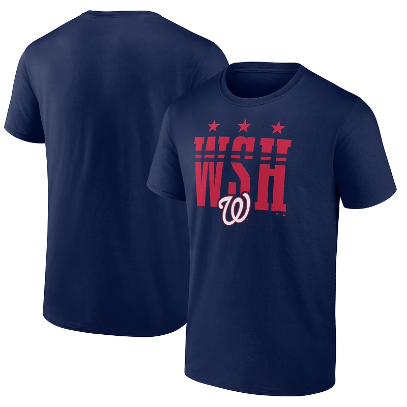T-shirt bleu marine à imprimé Hometown des Washington Nationals pour homme