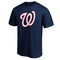 Men's  Navy Washington Nationals Official Logo T-Shirt