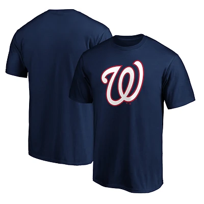 Men's  Charcoal Washington Nationals Official Logo T-Shirt