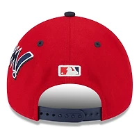 Casquette ajustable New Era 9FORTY rouge/bleu marine pour homme, édition 2025 des Washington Nationals, édition du week-end des joueurs de la MLB
