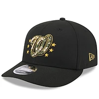 Casquette Snapback 9FIFTY à profil bas pour la Journée des Forces armées 2024 des Nationals de Washington New Era noire pour hommes