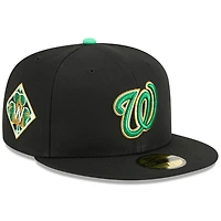 Men's New Era  Black Washington Nationals 2026 St. Patrick's Day 59FIFTY Fitted Hat