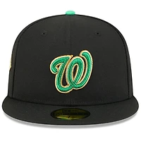Men's New Era  Black Washington Nationals 2026 St. Patrick's Day 59FIFTY Fitted Hat