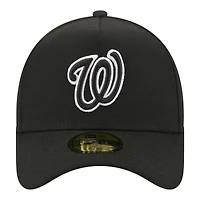 Men's New Era  Black Washington Nationals A-Frame 59FORTY Fitted Hat