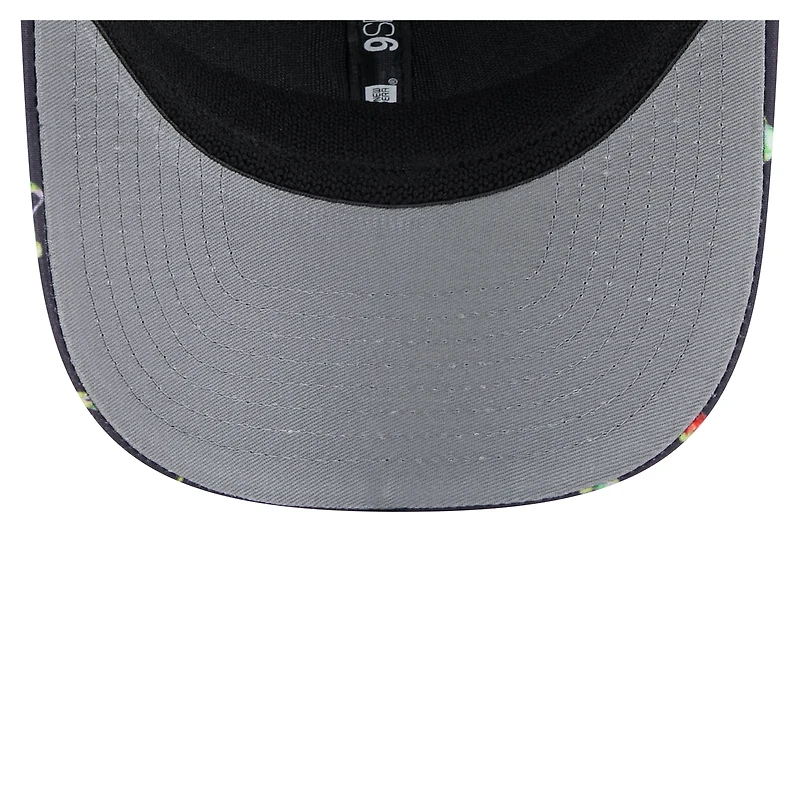 Men's New Era Black Washington Nationals Adventure Drinks Pattern 9SEVENTY Stretch-Snap Hat
