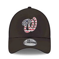 Casquette New Era noire pour homme Washington Nationals America 250 39THIRTY Flex