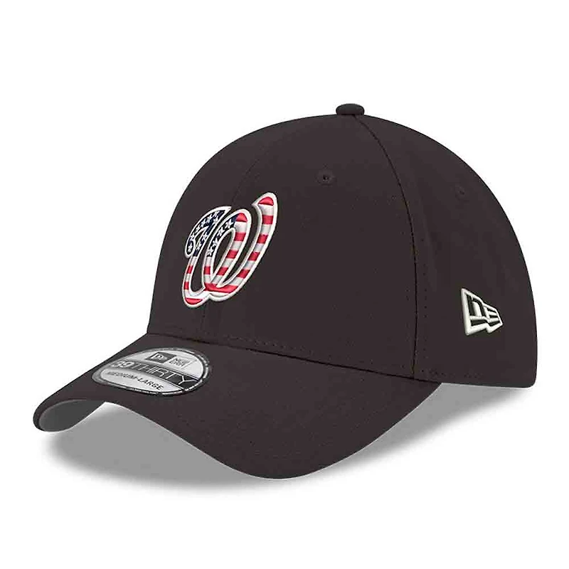 Men's New Era Black Washington Nationals America 250 39THIRTY Flex Hat