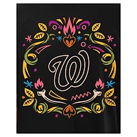 Men's New Era Black Washington Nationals Día de los Muertos T-Shirt