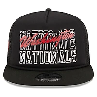 Casquette Snapback 9FIFTY Trucker A-Frame New Era pour hommes, noire, Washington Nationals Street Team