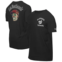 Men's New Era Black Washington Nationals Sugar Skulls T-Shirt