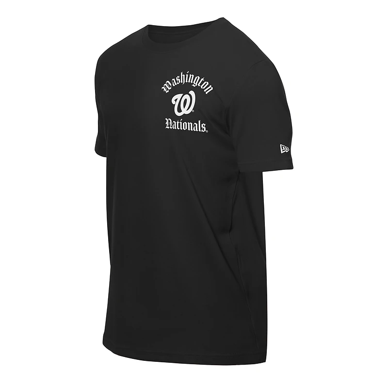 T-shirt noir New Era pour homme avec motif Sugar Skulls des Washington Nationals