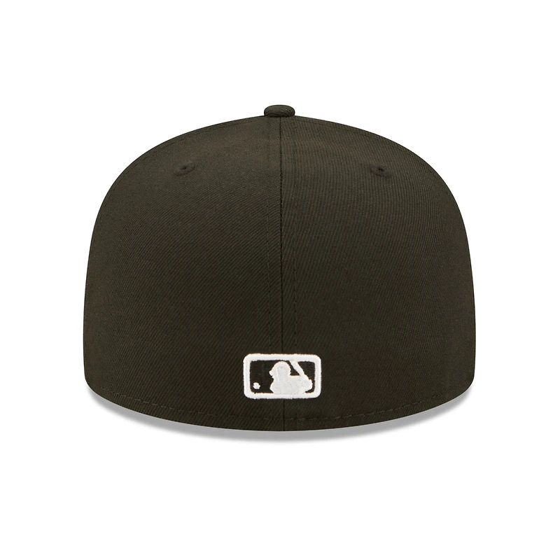 Men's New Era Black Washington Nationals Team Logo 59FIFTY Fitted Hat