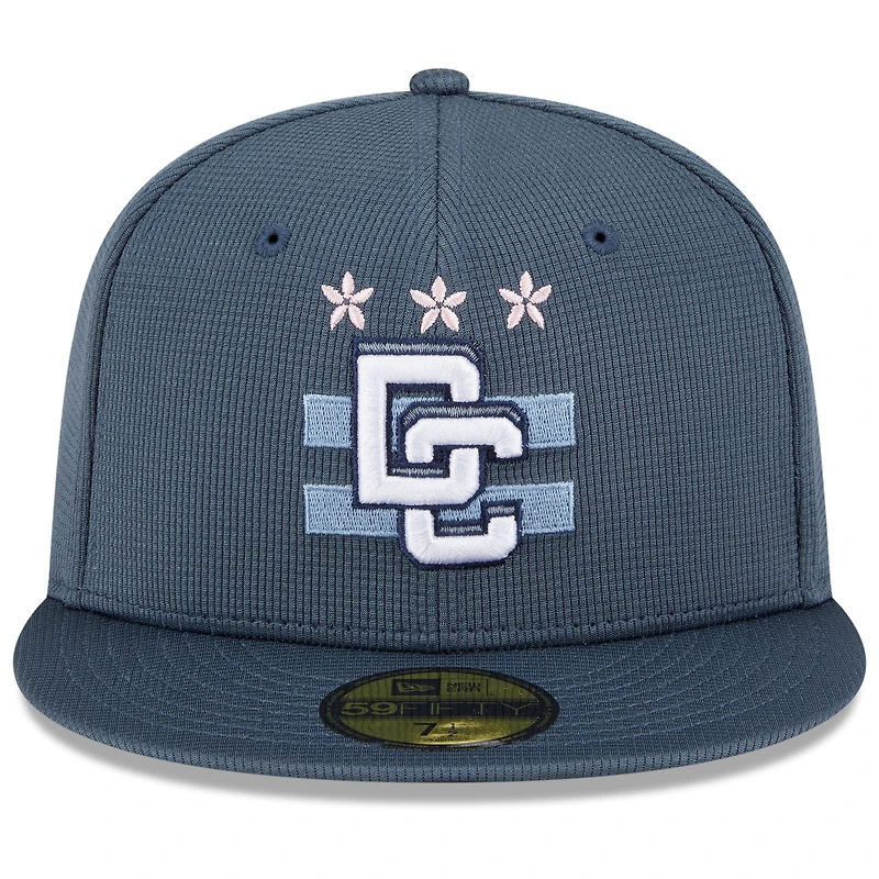 Casquette ajustée 59FIFTY City Connect 2025 des Washington Nationals pour homme, bleu New Era