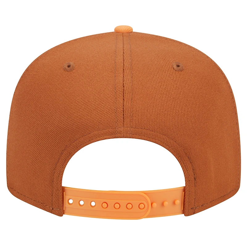 Men's New Era Brown Washington Nationals Spring Color Two-Tone 9FIFTY Snapback Hat