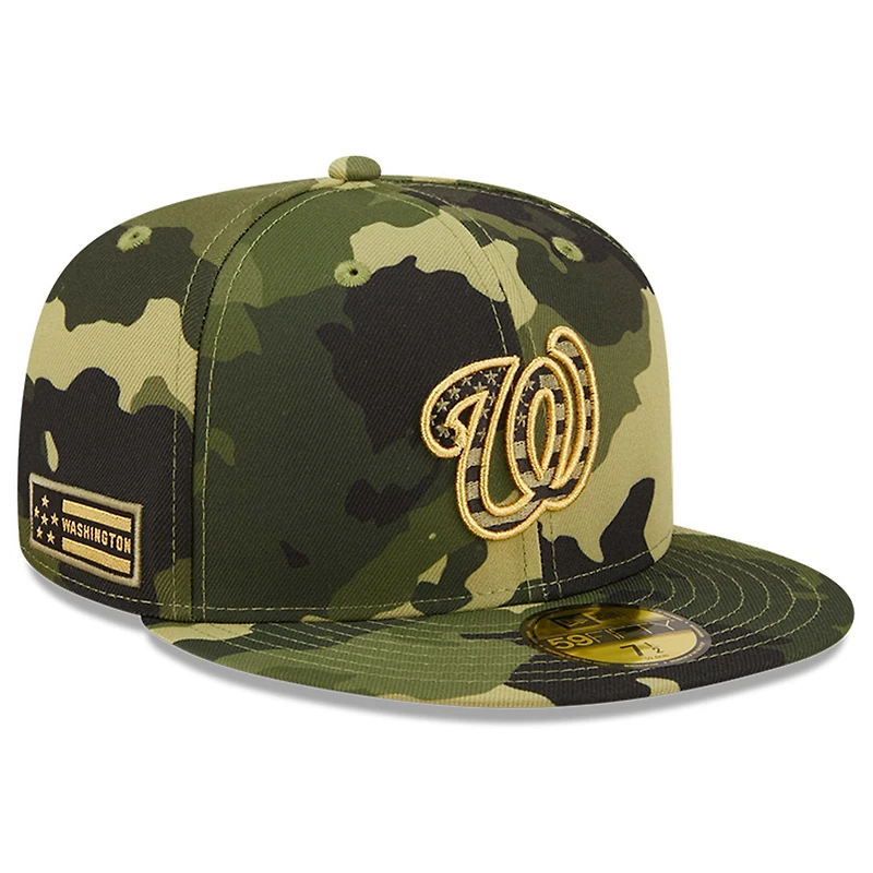 NWE VEUT CAMO MLB 2022 JOURNÉE DES FORCES ARMÉES SUR LE TERRAIN 59FIFTY HATMENHIC