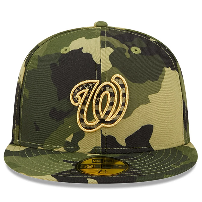 NWE VEUT CAMO MLB 2022 JOURNÉE DES FORCES ARMÉES SUR LE TERRAIN 59FIFTY HATMENHIC