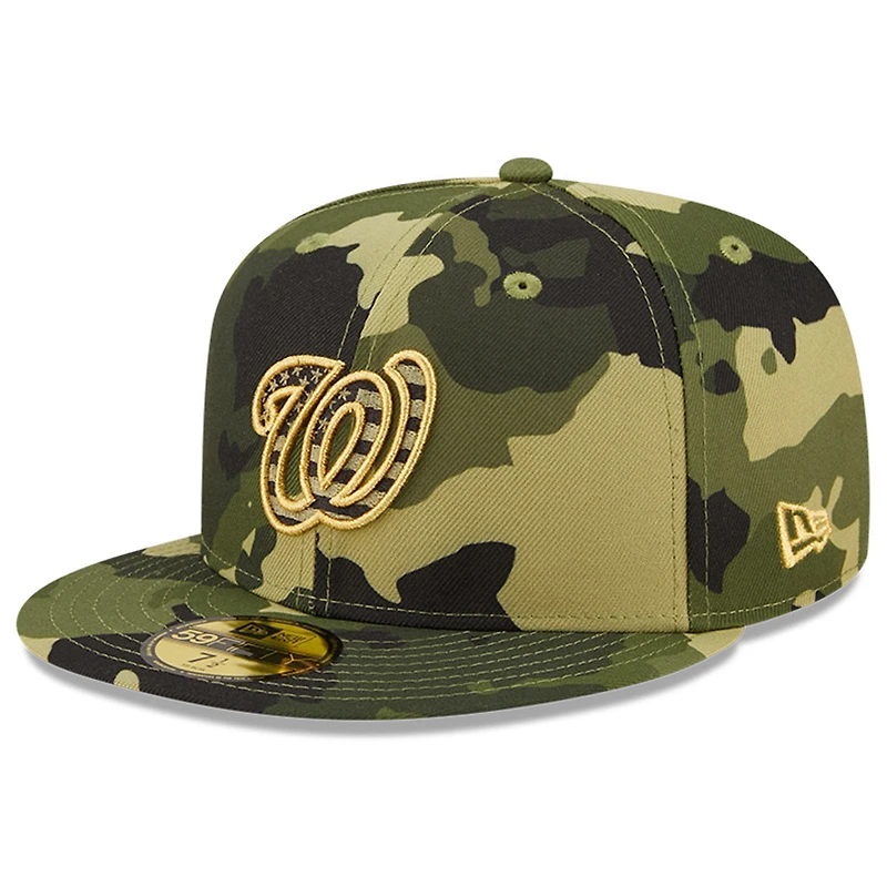 NWE VEUT CAMO MLB 2022 JOURNÉE DES FORCES ARMÉES SUR LE TERRAIN 59FIFTY HATMENHIC