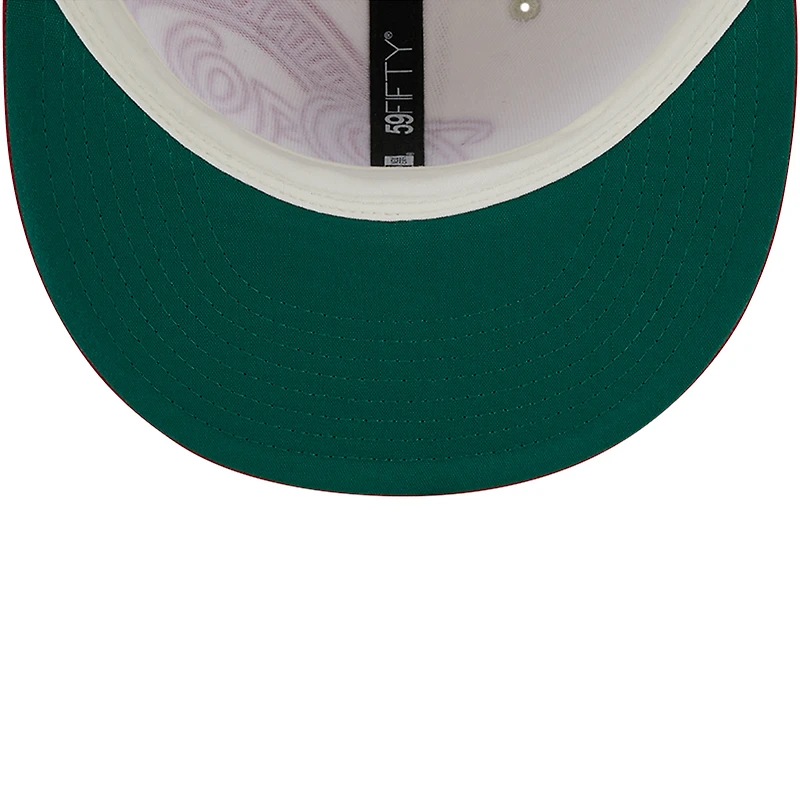 Men's New Era Cream/Red Washington Nationals Lonestar 59FIFTY Fitted Hat