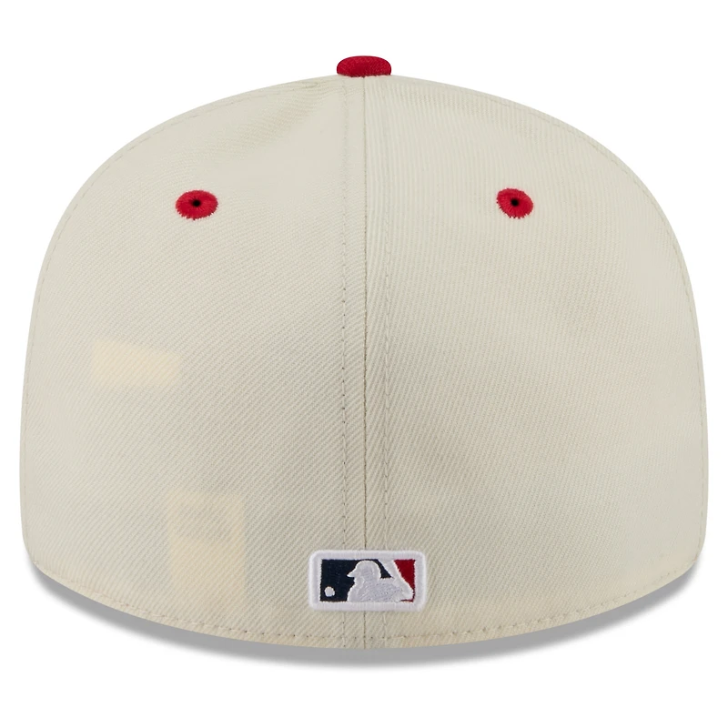 Men's New Era Cream/Red Washington Nationals USA 250 Fourth of July Low Profile 59FIFTY Fitted Hat