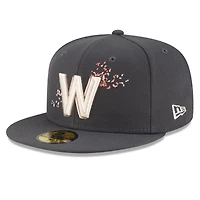 Casquette ajustée New Era Graphite Washington Nationals 2022 City Connect 59FIFTY pour homme