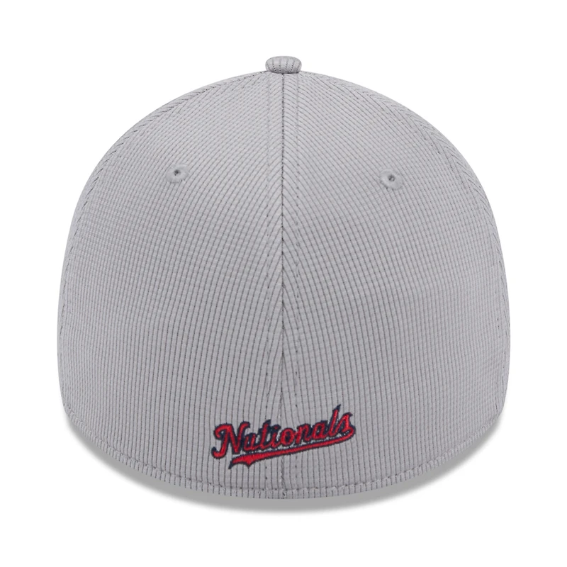 Casquette flexible Active Pivot 39THIRTY des Washington Nationals New Era pour hommes, grise