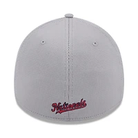 Casquette flexible Active Pivot 39THIRTY des Washington Nationals New Era pour hommes, grise
