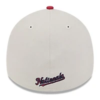 Men's New Era  Khaki/Red Washington Nationals 2024 Fourth of July 39THIRTY Flex Hat