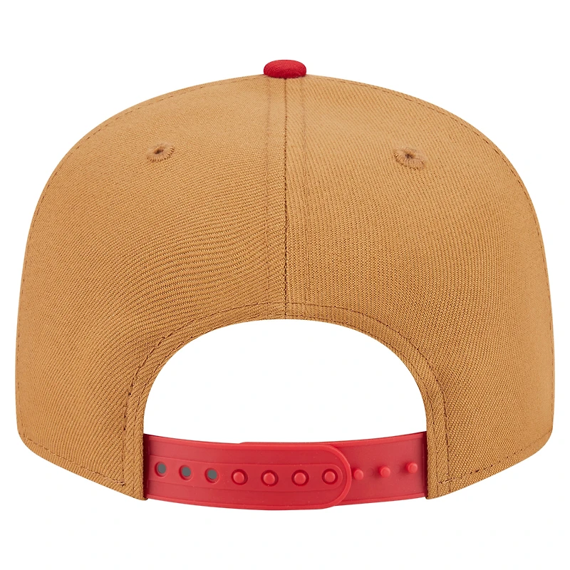 Men's New Era Khaki/Red Washington Nationals Ice Cream 9FIFTY Snapback Hat