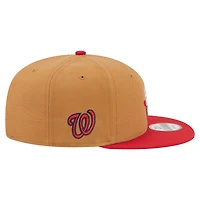 Men's New Era Khaki/Red Washington Nationals Ice Cream 9FIFTY Snapback Hat