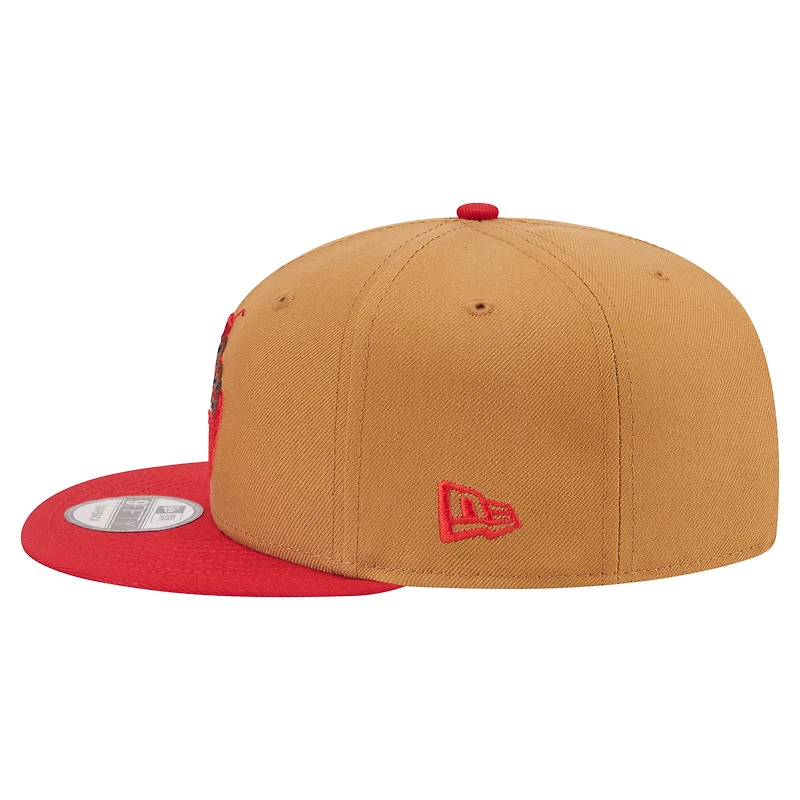 Casquette snapback New Era 9FIFTY kaki/rouge Washington Nationals Ice Cream pour homme