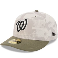 Men's New Era Light Beige/Olive Washington Nationals 2025 Armed Forces Day 59FIFTY Fitted Hat