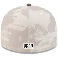 Men's New Era Light Beige/Olive Washington Nationals 2025 Armed Forces Day 59FIFTY Fitted Hat