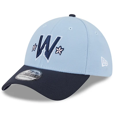 Casquette City Connect 39THIRTY Flex bleu clair/bleu marine pour homme des Washington Nationals 2025 de New Era