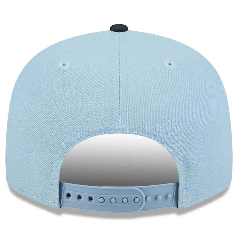 Casquette snapback 9FIFTY City Connect 2025 des Washington Nationals pour homme, bleu clair/bleu marine, New Era