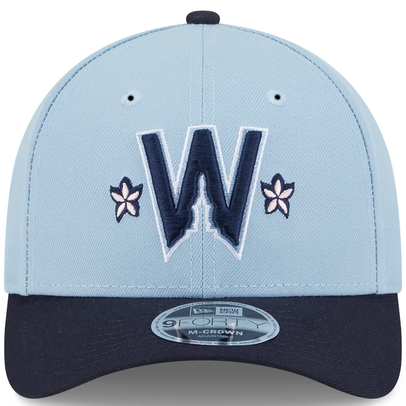 Men's New Era Light Blue/Navy Washington Nationals 2025 City Connect 9FORTY M-Crown Adjustable Hat