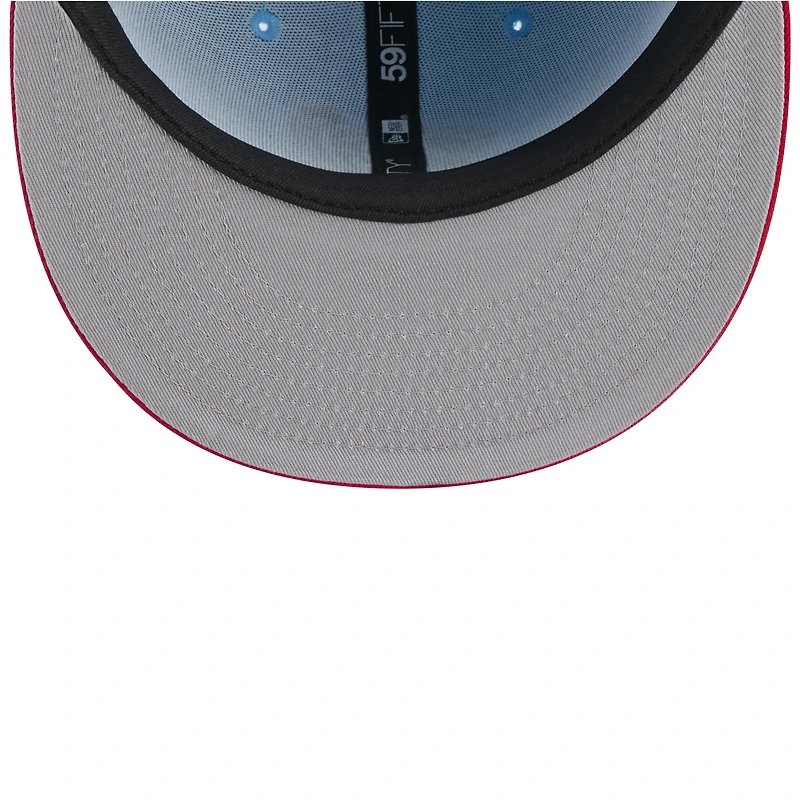 Men's New Era Light Blue/Red Washington Nationals 2025 Fourth of July 59FIFTY Fitted Hat