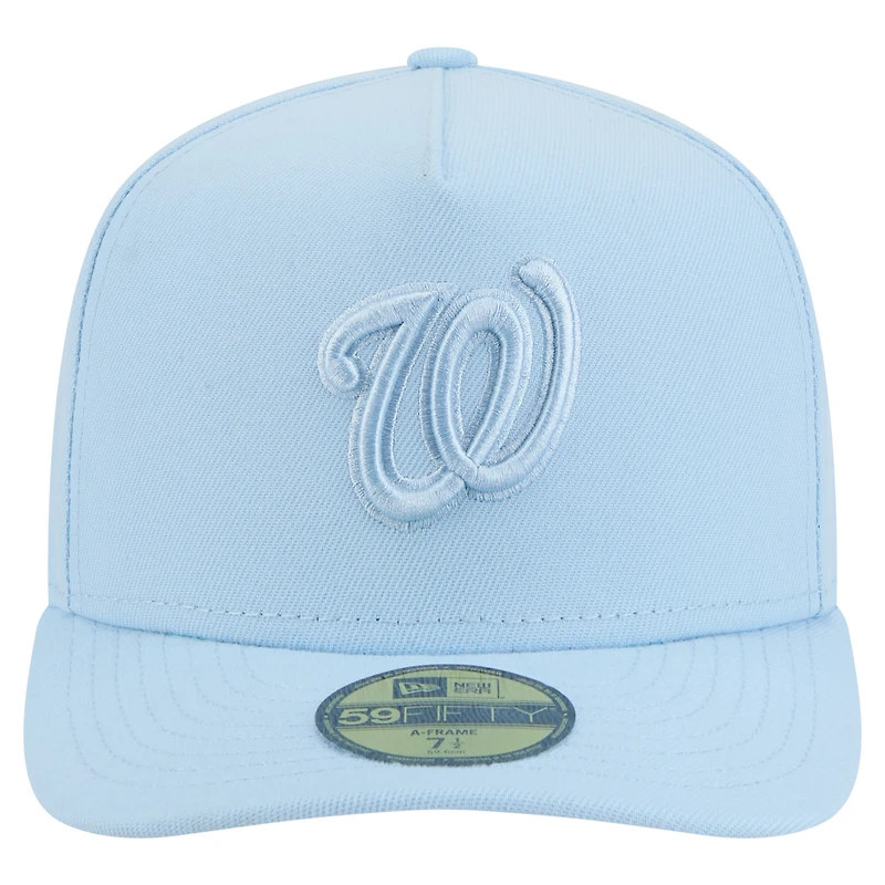Casquette ajustée New Era 59FIFTY bleu clair Washington Nationals Color Pack pour homme